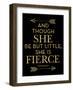 Fierce Shakespeare Arrows Golden Black-Amy Brinkman-Framed Art Print