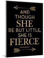 Fierce Shakespeare Arrows Golden Black-Amy Brinkman-Mounted Art Print