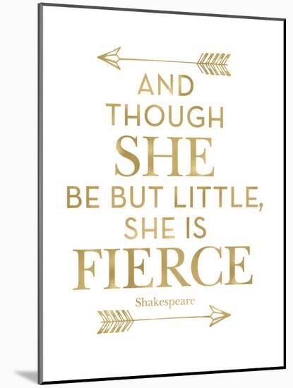 Fierce Shakespeare Arrows Golden White-Amy Brinkman-Mounted Art Print