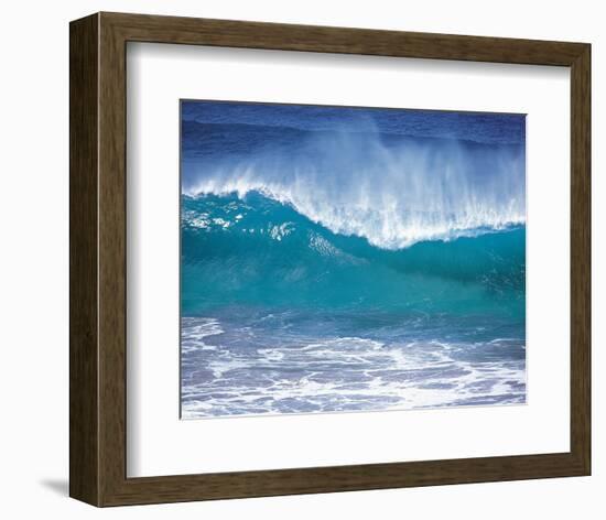 Fierce Waves-null-Framed Art Print