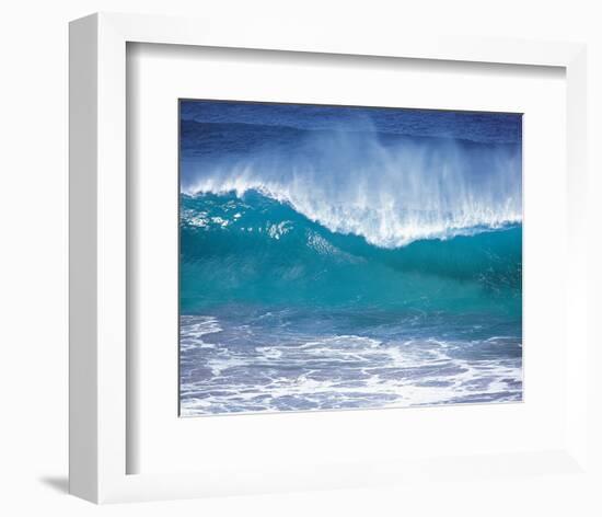 Fierce Waves-null-Framed Art Print