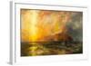 Fiercely the red sun descending/Burned his way along the heavens, 1875-1876-Thomas Moran-Framed Giclee Print