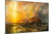 Fiercely the red sun descending/Burned his way along the heavens, 1875-1876-Thomas Moran-Mounted Giclee Print