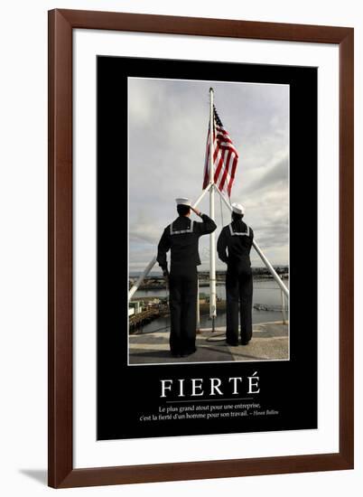 Fierté: Citation Et Affiche D'Inspiration Et Motivation-null-Framed Photographic Print