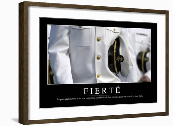 Fierté: Citation Et Affiche D'Inspiration Et Motivation-null-Framed Photographic Print