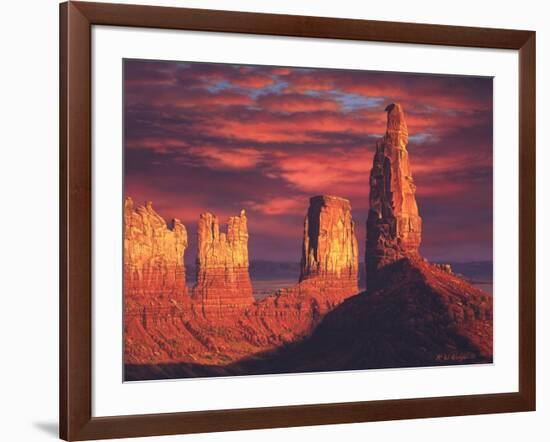 Fiery Castles-R.W. Hedge-Framed Giclee Print