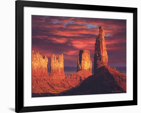 Fiery Castles-R.W. Hedge-Framed Giclee Print