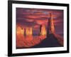 Fiery Castles-R.W. Hedge-Framed Giclee Print