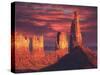 Fiery Castles-R.W. Hedge-Stretched Canvas