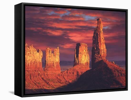 Fiery Castles-R.W. Hedge-Framed Stretched Canvas