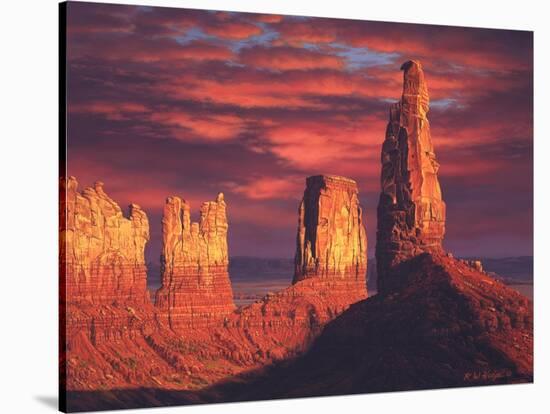 Fiery Castles-R.W. Hedge-Stretched Canvas