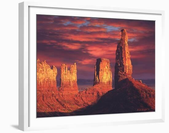 Fiery Castles-R.W. Hedge-Framed Giclee Print