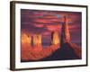 Fiery Castles-R.W. Hedge-Framed Giclee Print