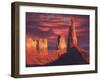 Fiery Castles-R.W. Hedge-Framed Giclee Print