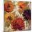 Fiery Dahlias II-null-Mounted Art Print