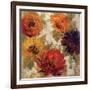 Fiery Dahlias II-null-Framed Art Print