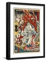 Fiery God Fudo and Assistants-Kyosai Kawanabe-Framed Giclee Print