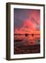 Fiery Marsh Sunset Sky-null-Framed Photographic Print