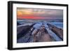 Fiery Sky Sunset at Montaña de Oro, Morro Bay California Coast-Vincent James-Framed Premium Photographic Print