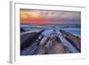 Fiery Sky Sunset at Montaña de Oro, Morro Bay California Coast-Vincent James-Framed Photographic Print