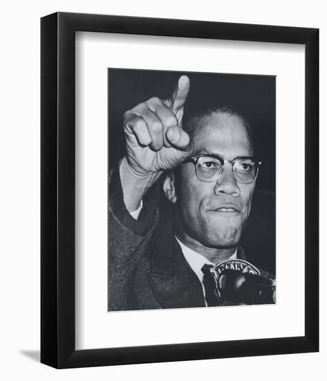 Fiery Speech, Harlem, 1963-null-Framed Art Print