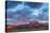 Fiery Sunrise Light, Ear Mountain, Rocky Mountain Front, Choteau, Montana, USA-Chuck Haney-Stretched Canvas