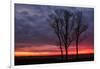 Fiery Sunrise Silhouettes, Maine-Vincent James-Framed Photographic Print