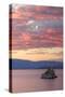 Fiery Sunset at Mono Lake, Sierra Nevada-Vincent James-Stretched Canvas