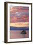 Fiery Sunset at Mono Lake, Sierra Nevada-Vincent James-Framed Photographic Print