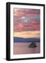 Fiery Sunset at Mono Lake, Sierra Nevada-Vincent James-Framed Photographic Print