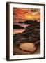 Fiery Sunset at Point Lobos, California-Vincent James-Framed Photographic Print