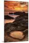 Fiery Sunset at Point Lobos, California-Vincent James-Mounted Photographic Print