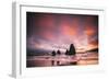 Fiery Sunset at Rodeo Beach, Marin Headlands, San Francisco-Vincent James-Framed Photographic Print