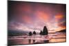 Fiery Sunset at Rodeo Beach, Marin Headlands, San Francisco-Vincent James-Mounted Photographic Print