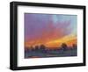 Fiery Sunset II-Tim O'toole-Framed Art Print