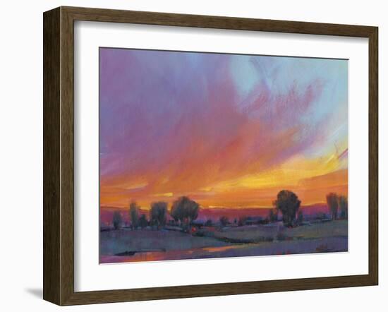 Fiery Sunset II-Tim O'toole-Framed Art Print