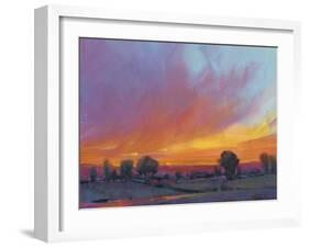 Fiery Sunset II-Tim O'toole-Framed Art Print