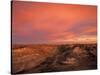 Fiery Sunset, Theodore Roosevelt National Park, North Dakota, USA-Chuck Haney-Stretched Canvas