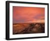 Fiery Sunset, Theodore Roosevelt National Park, North Dakota, USA-Chuck Haney-Framed Photographic Print