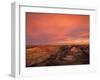 Fiery Sunset, Theodore Roosevelt National Park, North Dakota, USA-Chuck Haney-Framed Photographic Print