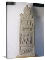 Fiesole Stele with Anthemion, 5th Century B.C.-null-Stretched Canvas