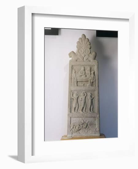 Fiesole Stele with Anthemion, 5th Century B.C.-null-Framed Giclee Print