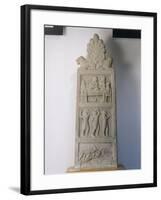 Fiesole Stele with Anthemion, 5th Century B.C.-null-Framed Giclee Print