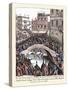Fiesta Batalla Popular Para Ocupar Los Puentes De Venecia-Habiti D’Hvomeni Et Donne Venetiane 1609-Franco Giacomo-Stretched Canvas