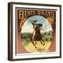 Fiesta Brand - California - Citrus Crate Label-Lantern Press-Framed Art Print