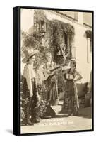 Fiesta Days, Women Singing, Santa Barbara, California-null-Framed Stretched Canvas