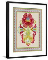 Fiesta Floral Tapestry-C-Jean Plout-Framed Giclee Print