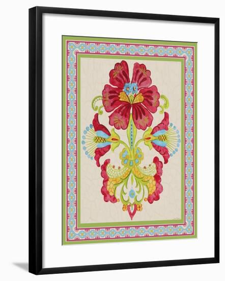 Fiesta Floral Tapestry-C-Jean Plout-Framed Giclee Print