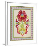 Fiesta Floral Tapestry-C-Jean Plout-Framed Giclee Print