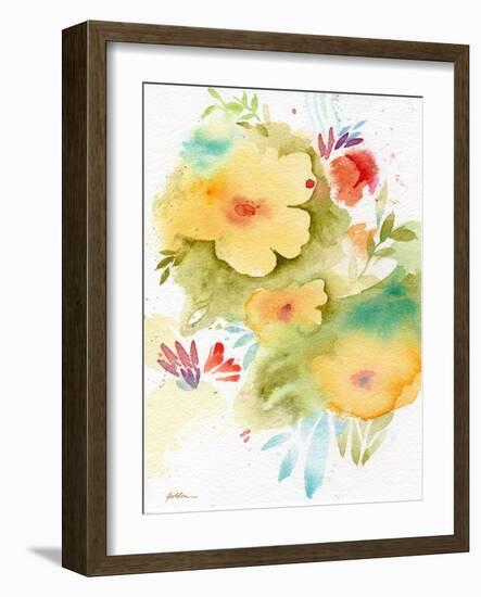 Fiesta Flowers-Sheila Golden-Framed Art Print